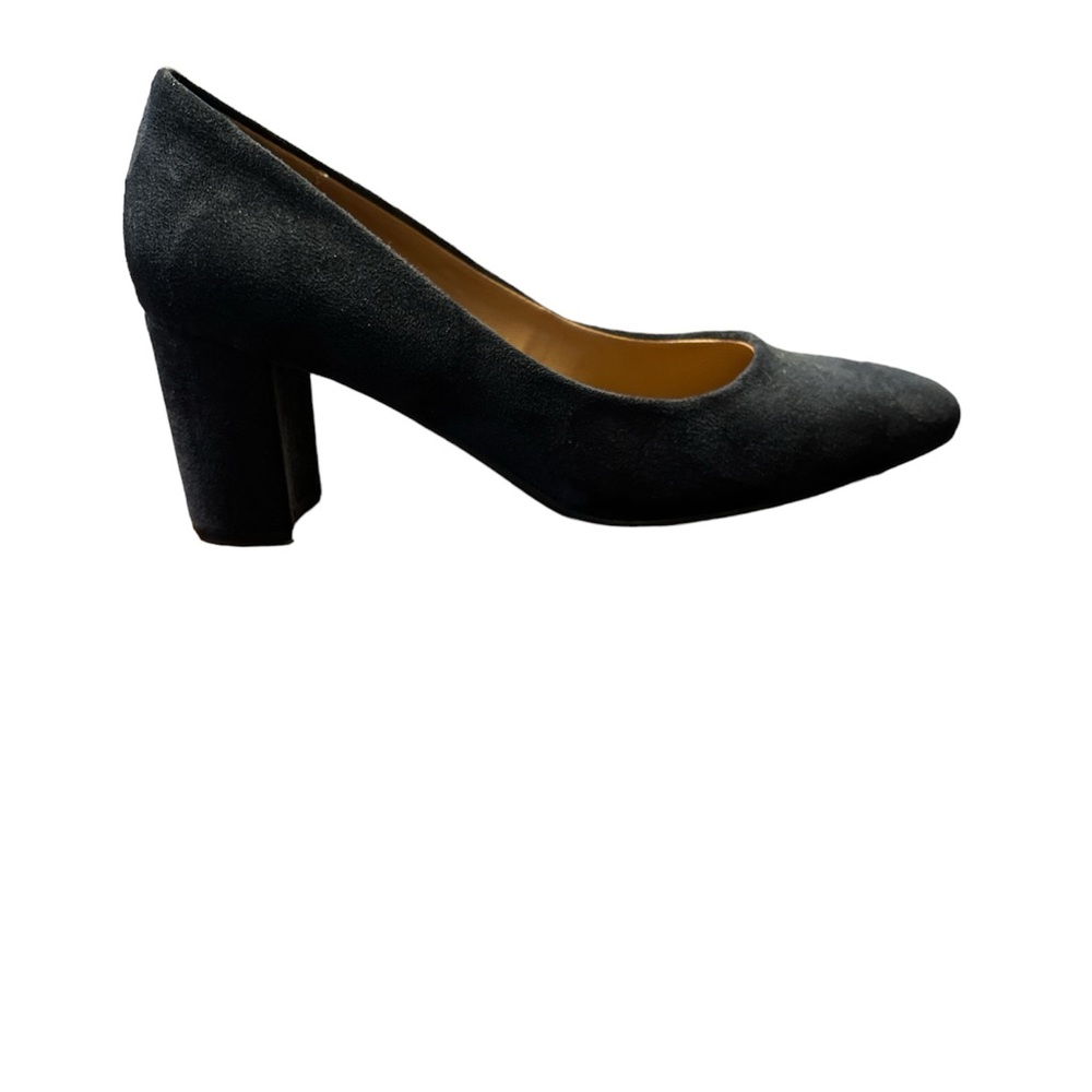AEROSOLES Bette Block Heel Pump Women's Size 10 Navy